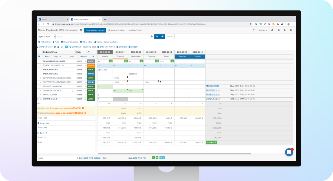 Image of a computer screen showcasing a spreadsheet